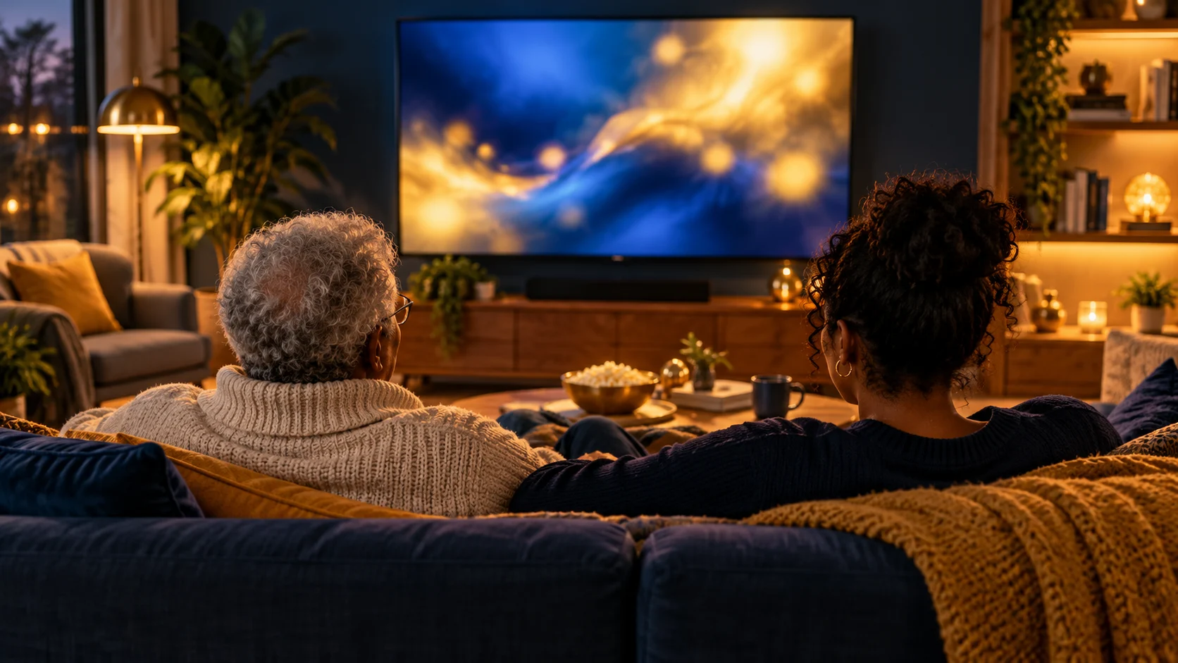 Comfortable television viewing
